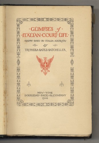 Glimpses italian court - glimpses, of
